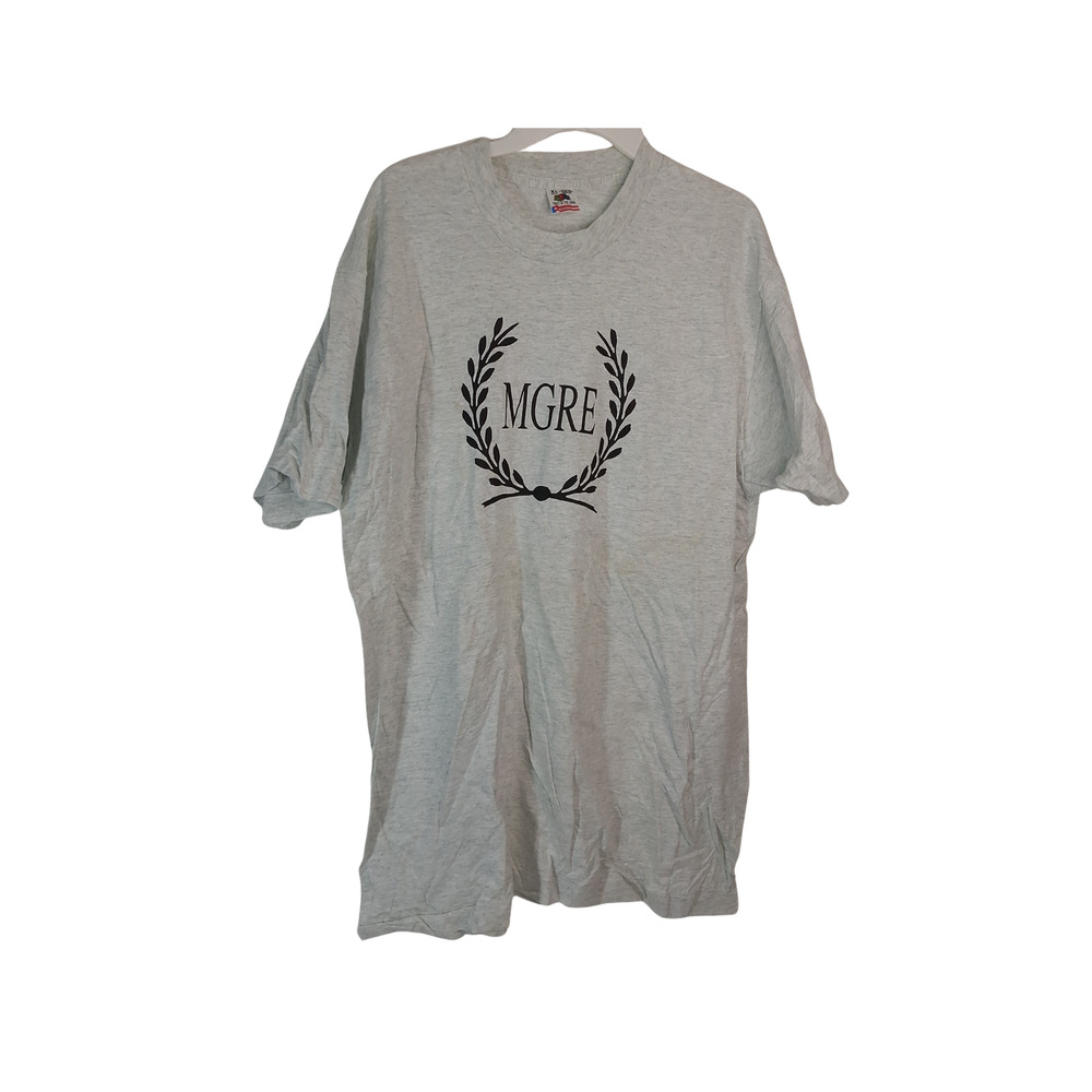 Vintage Single Stitch Merry Go Round "MGRE" Gray T- Shirt XL 90's